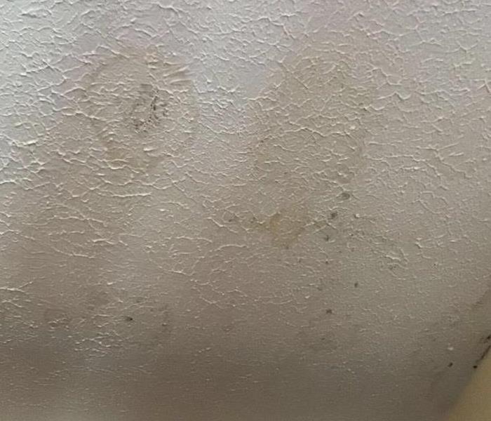 water damage in ceiling