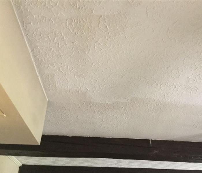 ceiling with smoke damage